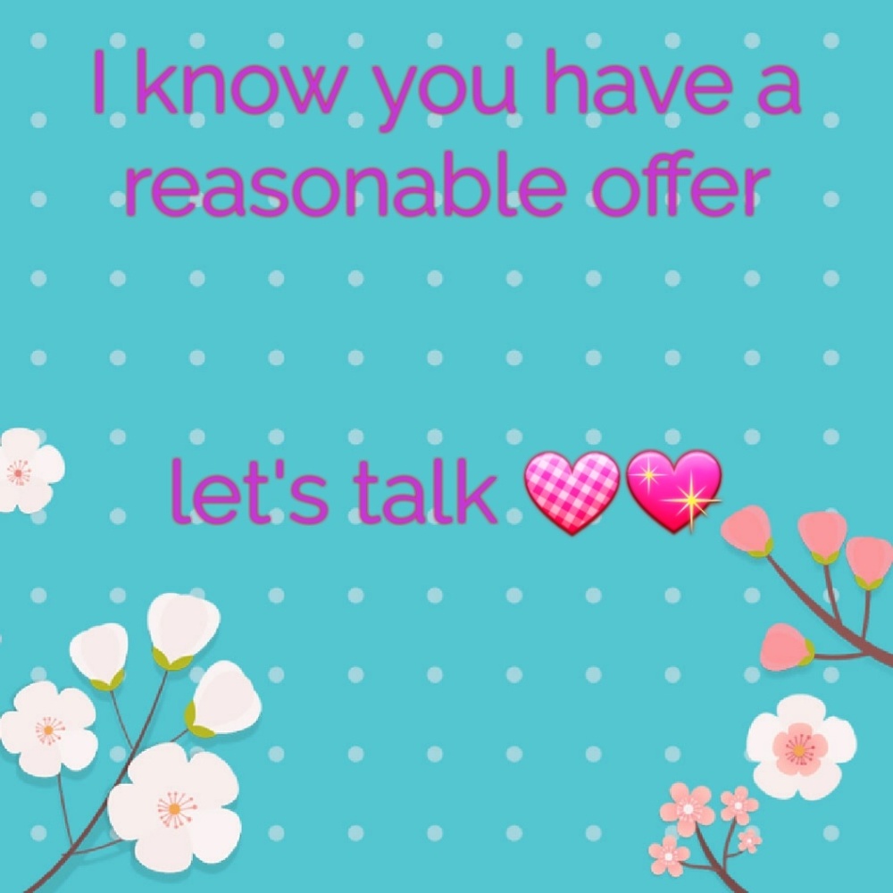 Always welcome Offers. Let's talk💖